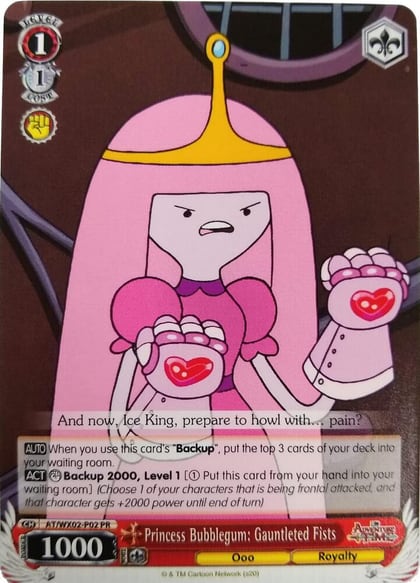 Princess Bubblegum: Gauntleted Fists, Adventure Time AT/WX02-P02 PR