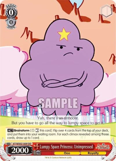 Lumpy Space Princess: Unimpressed, Adventure Time AT/WX02-A09