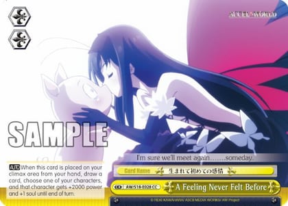 A Feeling Never Felt Before, Accel World AW/S18-E028 CC