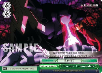 Demonic Commandeer, Accel World AW/S18-E055 CC