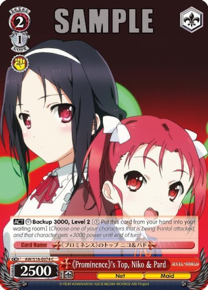 Prominence's Top, Niko & Pard, Accel World AW/S18-E074 C