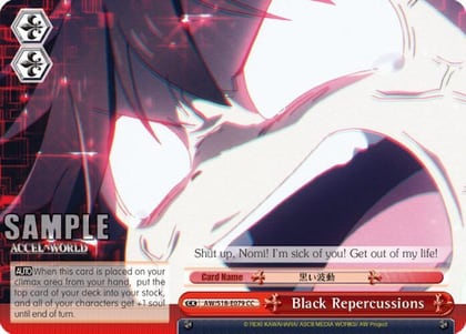 Black Repercussions, Accel World AW/S18-E079 CC