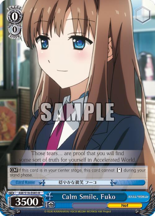 Calm Smile, Fuko, Accel World AW/S18-E083 R