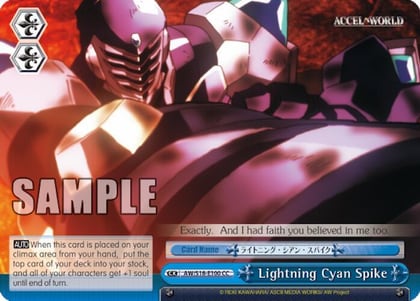 Lightning Cyan Spike, Accel World AW/S18-E100 CC