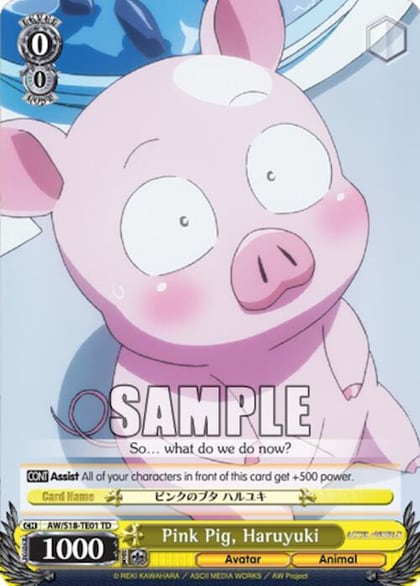 Pink Pig, Haruyuki, Accel World AW/S18-TE01 TD
