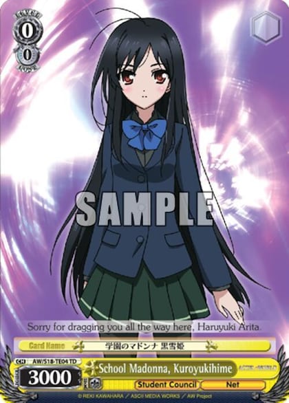 School Madonna, Kuroyukihime, Accel World AW/S18-TE04 TD