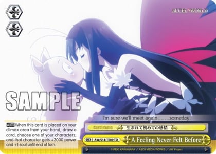 A Feeling Never Felt Before (TD), Accel World AW/S18-TE09 TD