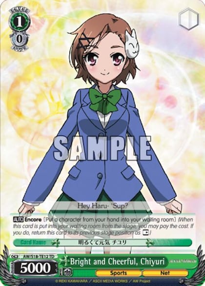 Bright and Cheerful, Chiyuri, Accel World AW/S18-TE12 TD