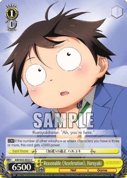 Reasonable "Acceleration", Haruyuki, Accel World -Infinite Burst- AW/S43-E022 C