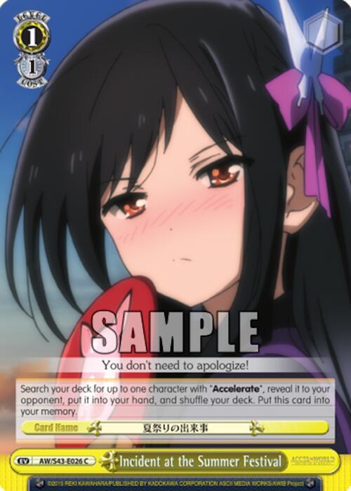 Incident at the Summer Festival, Accel World -Infinite Burst- AW/S43-E026 C