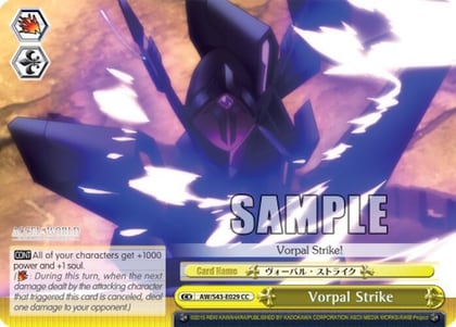 Vorpal Strike, Accel World -Infinite Burst- AW/S43-E029 CC