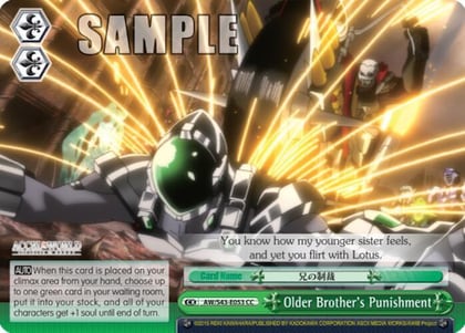 Older Brother's Punishment, Accel World -Infinite Burst- AW/S43-E053 CC