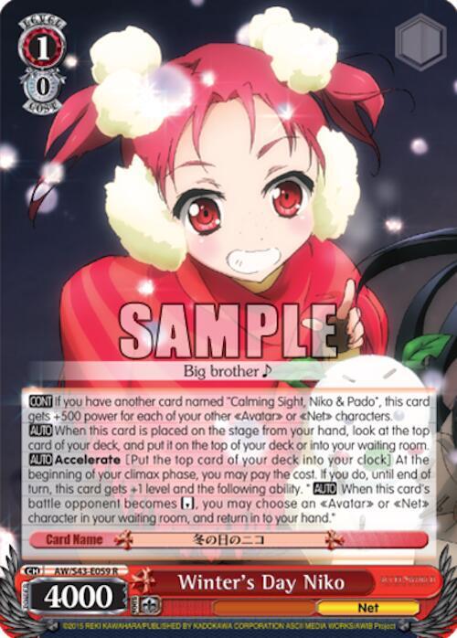 Winter's Day Niko, Accel World -Infinite Burst- AW/S43-E059 R
