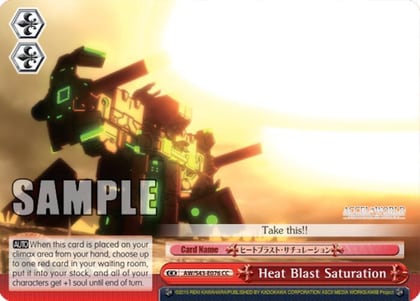Heat Blast Saturation, Accel World -Infinite Burst- AW/S43-E076 CC