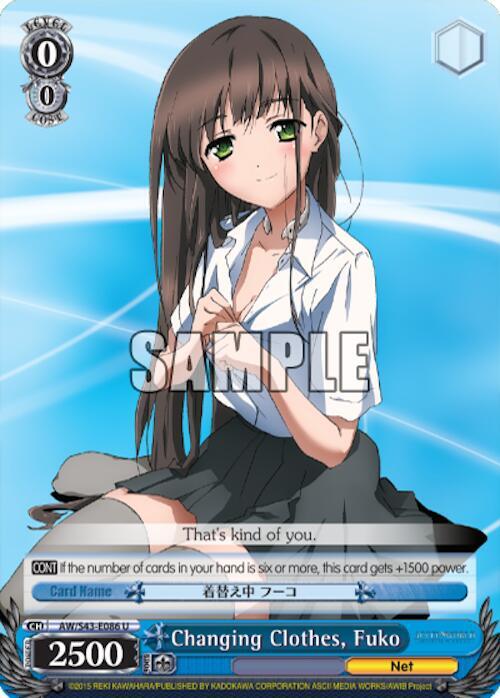 Changing Clothes, Fuko, Accel World -Infinite Burst- AW/S43-E086 U