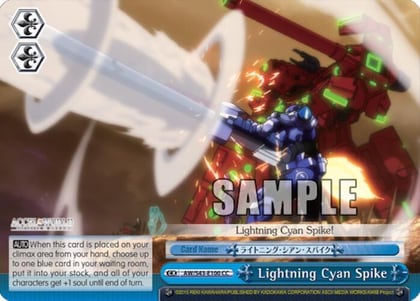 Lightning Cyan Spike, Accel World -Infinite Burst- AW/S43-E100 CC