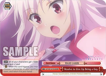 Resolve to Give Up Being a Guy (RRR), Ayakashi Triangle AYT/W110-TE10R RRR