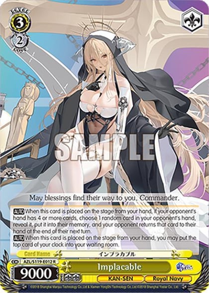 Implacable, Azur Lane Vol. 2 AZL/S119-E012 R