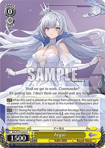 Argus, Azur Lane Vol. 2 AZL/S119-E022 C