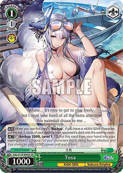 Tosa (SR), Azur Lane Vol. 2 AZL/S119-E042S SR