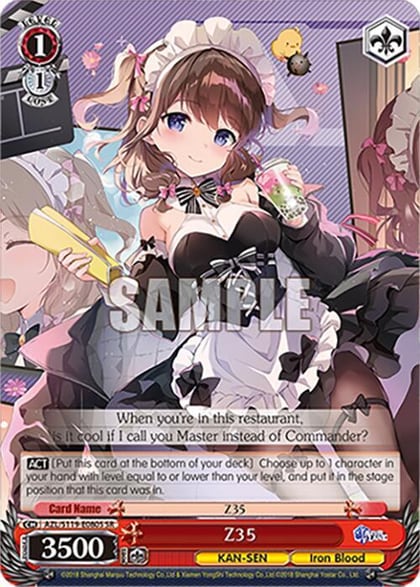 Z35 (SR), Azur Lane Vol. 2 AZL/S119-E080S SR