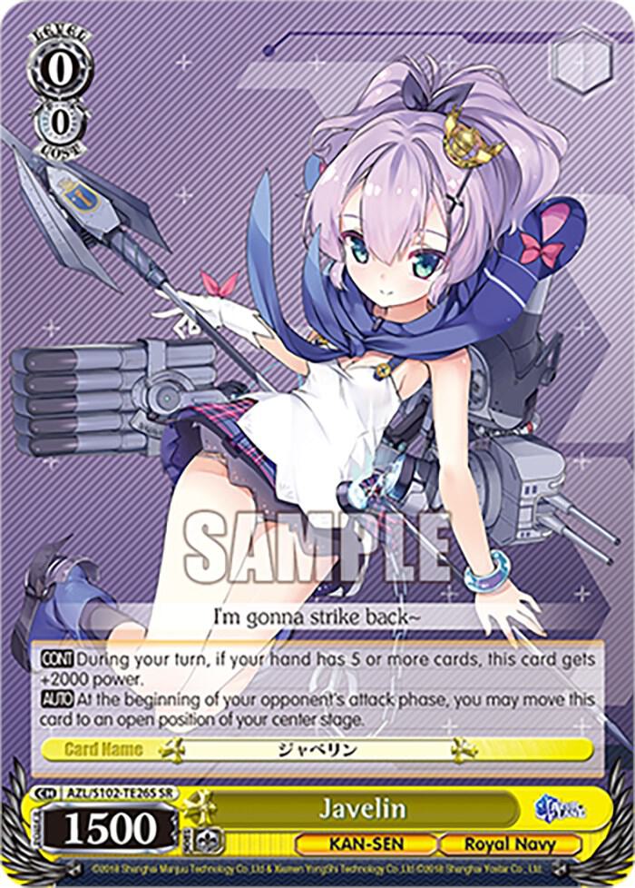 Javelin (SR), Azur Lane AZL/S102-TE26S SR