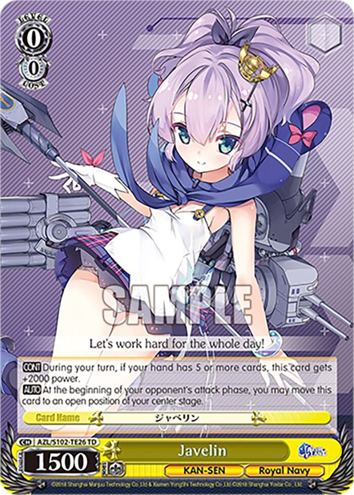 Javelin, Azur Lane AZL/S102-TE26 TD