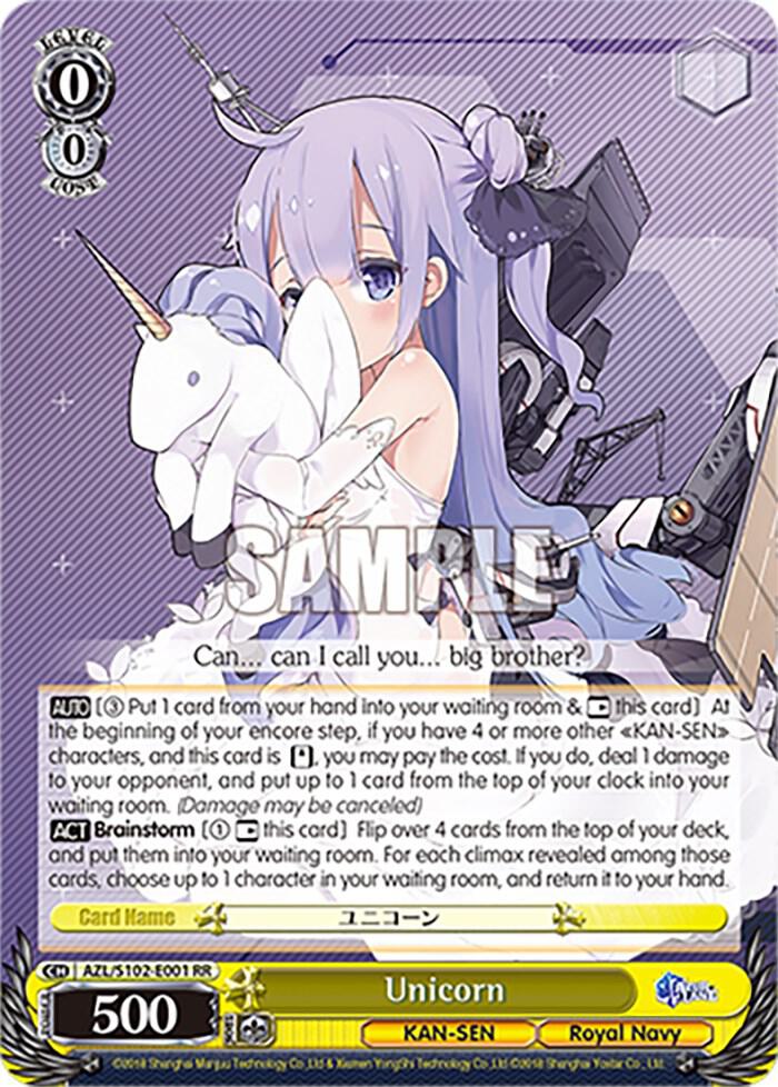 Unicorn, Azur Lane AZL/S102-E001 RR