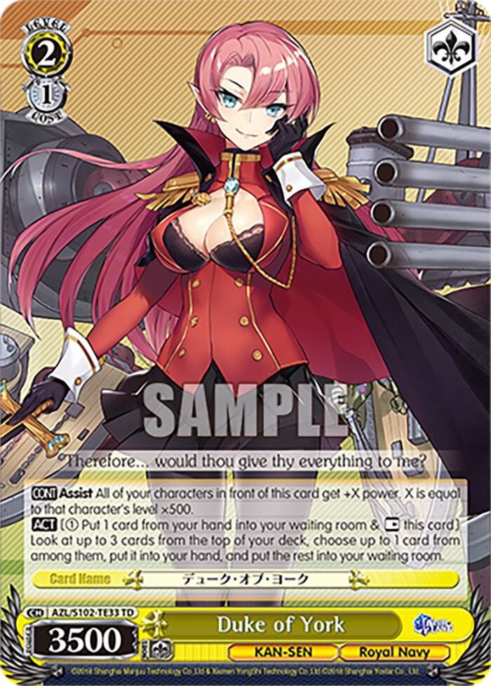 Duke of York, Azur Lane AZL/S102-TE33 TD