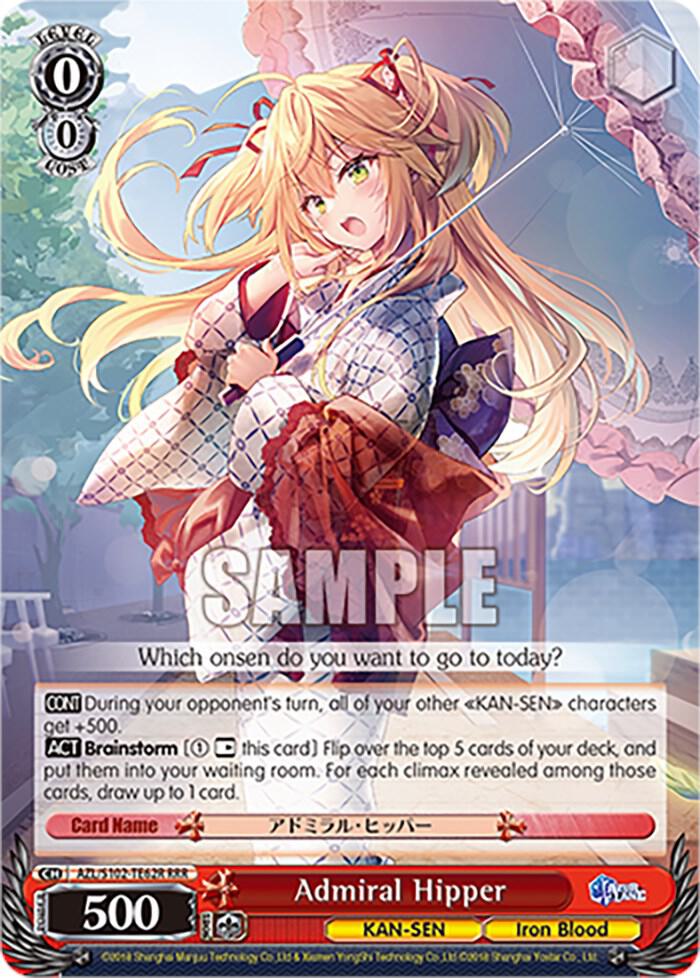 Admiral Hipper (RRR), Azur Lane AZL/S102-TE62R RRR