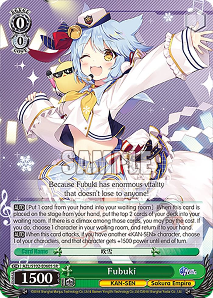 Fubuki (SR), Azur Lane AZL/S102-E060S SR