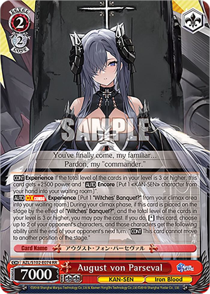 August von Parseval, Azur Lane AZL/S102-E074 RR