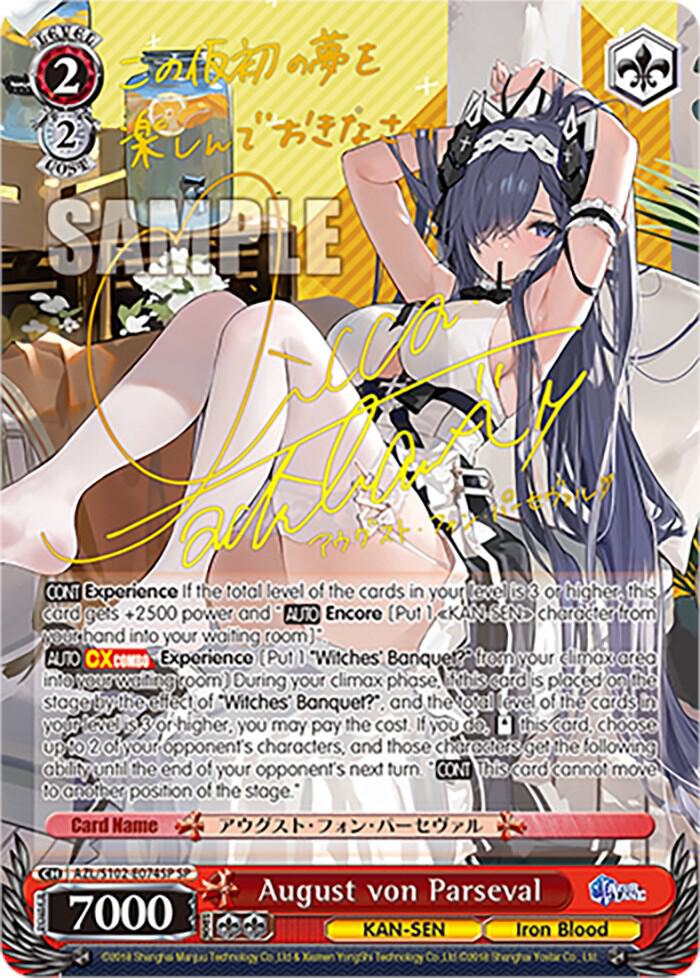 August von Parseval (SP) (Gold Signature), Azur Lane AZL/S102-E074SP SP