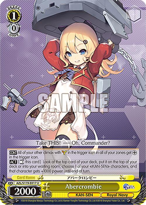 Abercrombie, Azur Lane Vol. 2 AZL/S119-E017 U