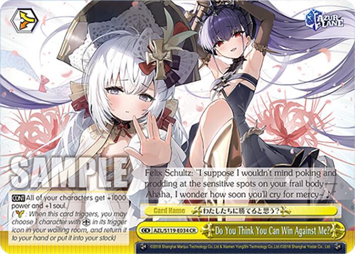 Do You Think You Can Win Against Me?, Azur Lane Vol. 2 AZL/S119-E034 CR