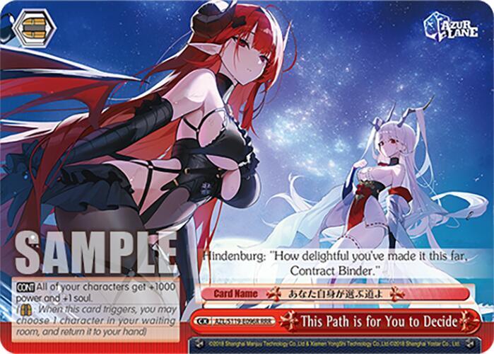 This Path is for You to Decide (RRR), Azur Lane Vol. 2 AZL/S119-E096R RRR