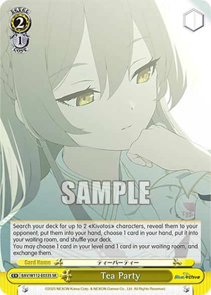 Tea Party (SR), Blue Archive BAV/W112-E033S SR