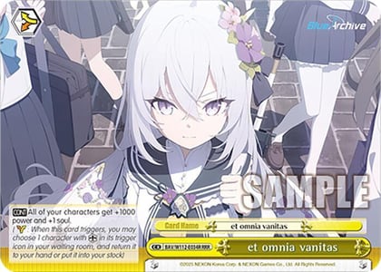 et omnia vanitas (RRR), Blue Archive BAV/W112-E034R RRR