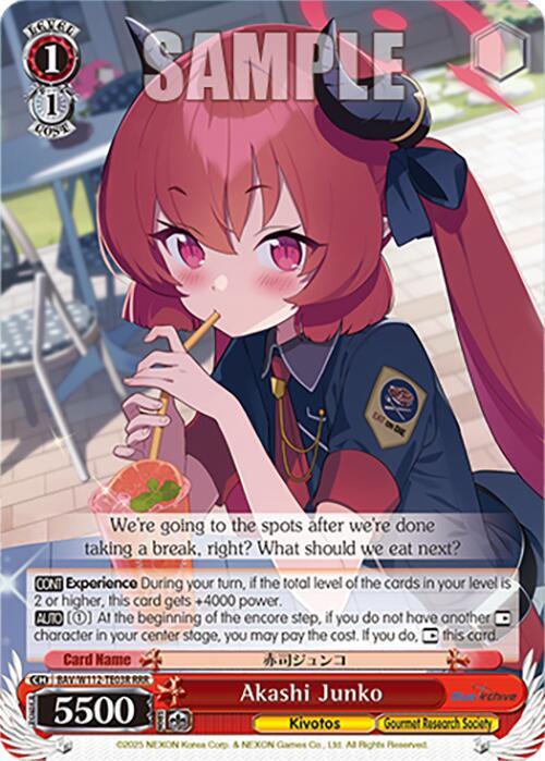 Akashi Junko (RRR), Blue Archive BAV/W112-TE03RRR RRR