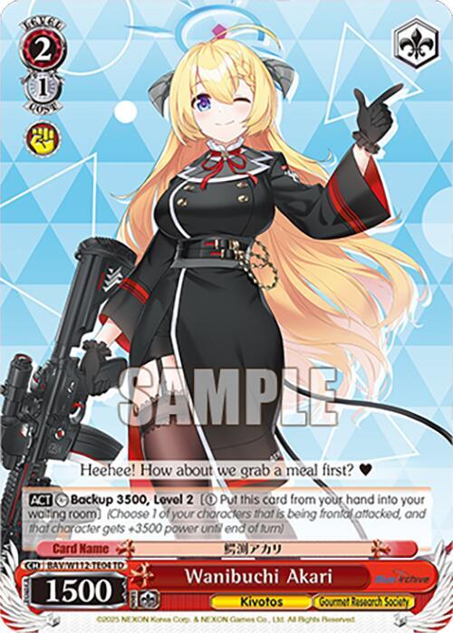 Wanibuchi Akari, Blue Archive BAV/W112-TE04 TD