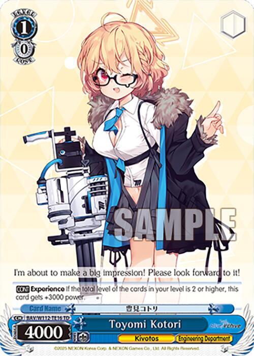 Toyomi Kotori, Blue Archive BAV/W112-TE16 TD