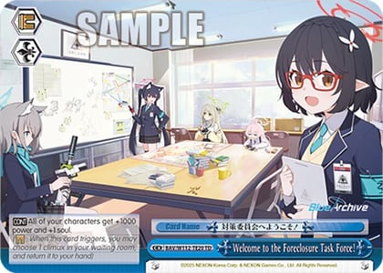 Welcome to the Foreclosure Task Force!, Blue Archive BAV/W112-TE20 TD