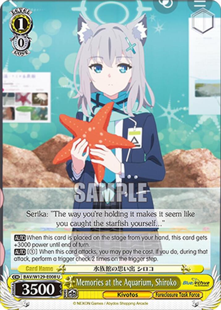 Memories at the Aquarium, Shiroko, Blue Archive The Animation BAV/W129-E008