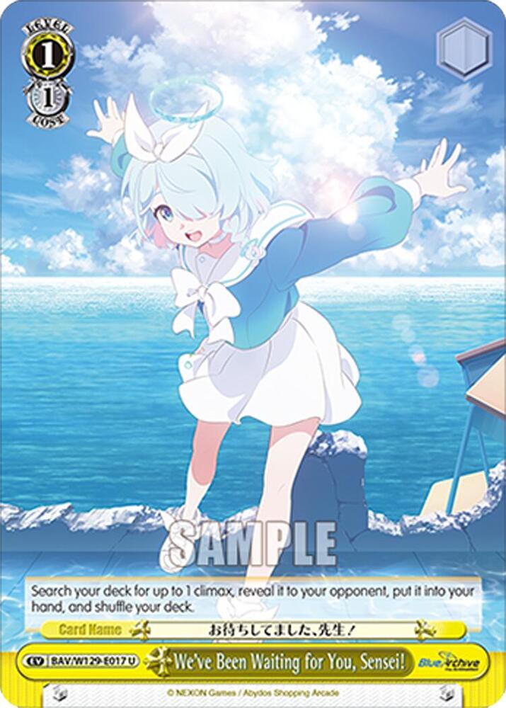 We've Been Waiting for You, Sensei!, Blue Archive The Animation BAV/W129-E017