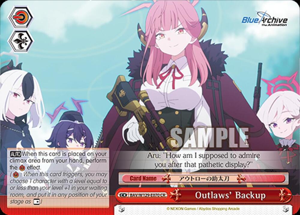Outlaws' Backup, Blue Archive The Animation BAV/W129-E070