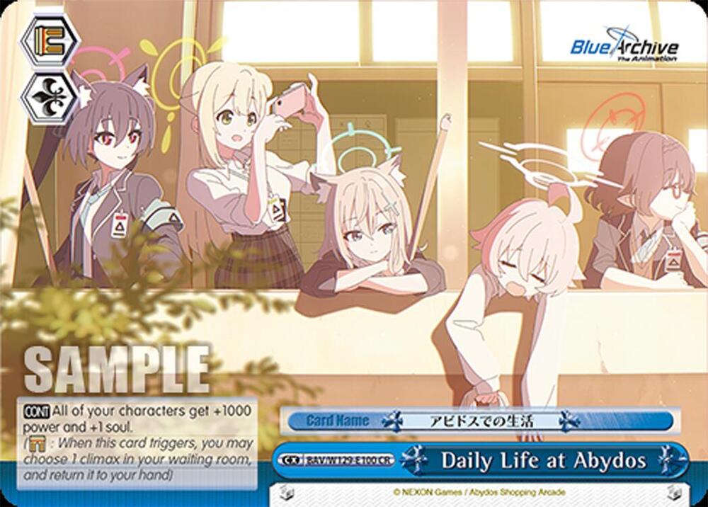 Daily Life at Abydos, Blue Archive The Animation BAV/W129-E100