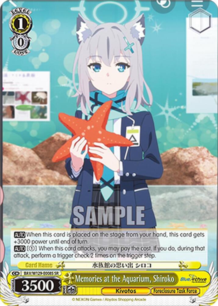 Memories at the Aquarium, Shiroko (SR), Blue Archive The Animation BAV/W129-E008S