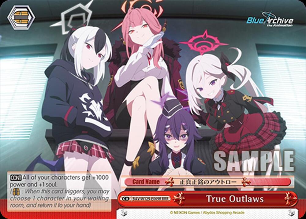 True Outlaws (RRR), Blue Archive The Animation BAV/W129-E069R