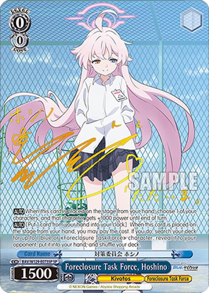 Foreclosure Task Force, Hoshino (SP), Blue Archive The Animation BAV/W129-E073SP