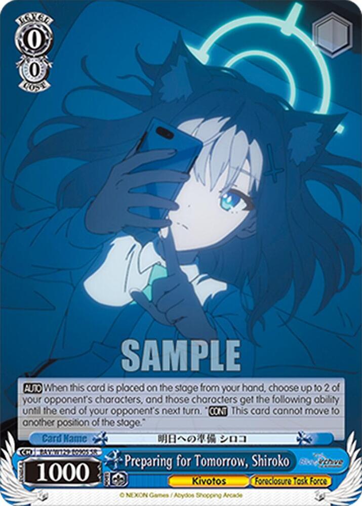 Preparing for Tomorrow, Shiroko (SR), Blue Archive The Animation BAV/W129-E090S
